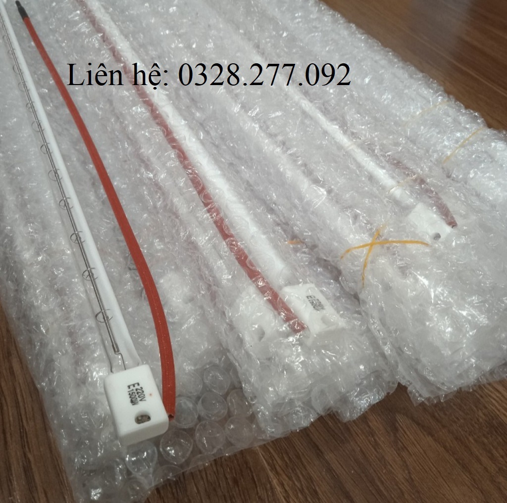 Đèn sấy hồng ngoại 1500w 50cm 220V trắng 1/2