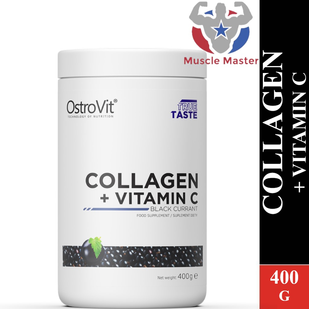 Thực Phẩm Bổ Sung Collagen Đẹp Da và Tóc Ostrovit Collagen + Vitamin C 400g