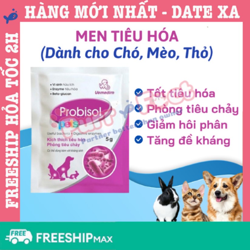 Men tiêu hoá cho Chó Mèo Thỏ Probisol Vemedim 5g