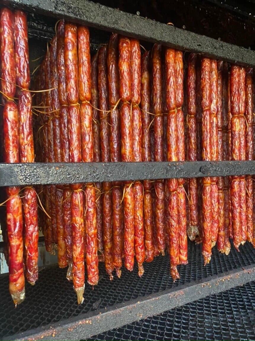 Lạp sườn gác bếp gói 1 kí Đặc sản Tây Bắc,lạp xưởng hun khói