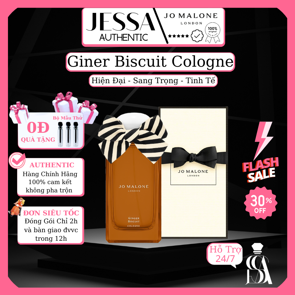 New Giner Biscuit Cologne Nước Hoa Unisex Nam Nữ - Hương Bánh Gừng Ngọt Ngào [JESSA]