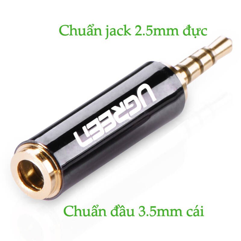 Giắc chuyển audio 2.5mm sang 3.5mm ugreen 20501