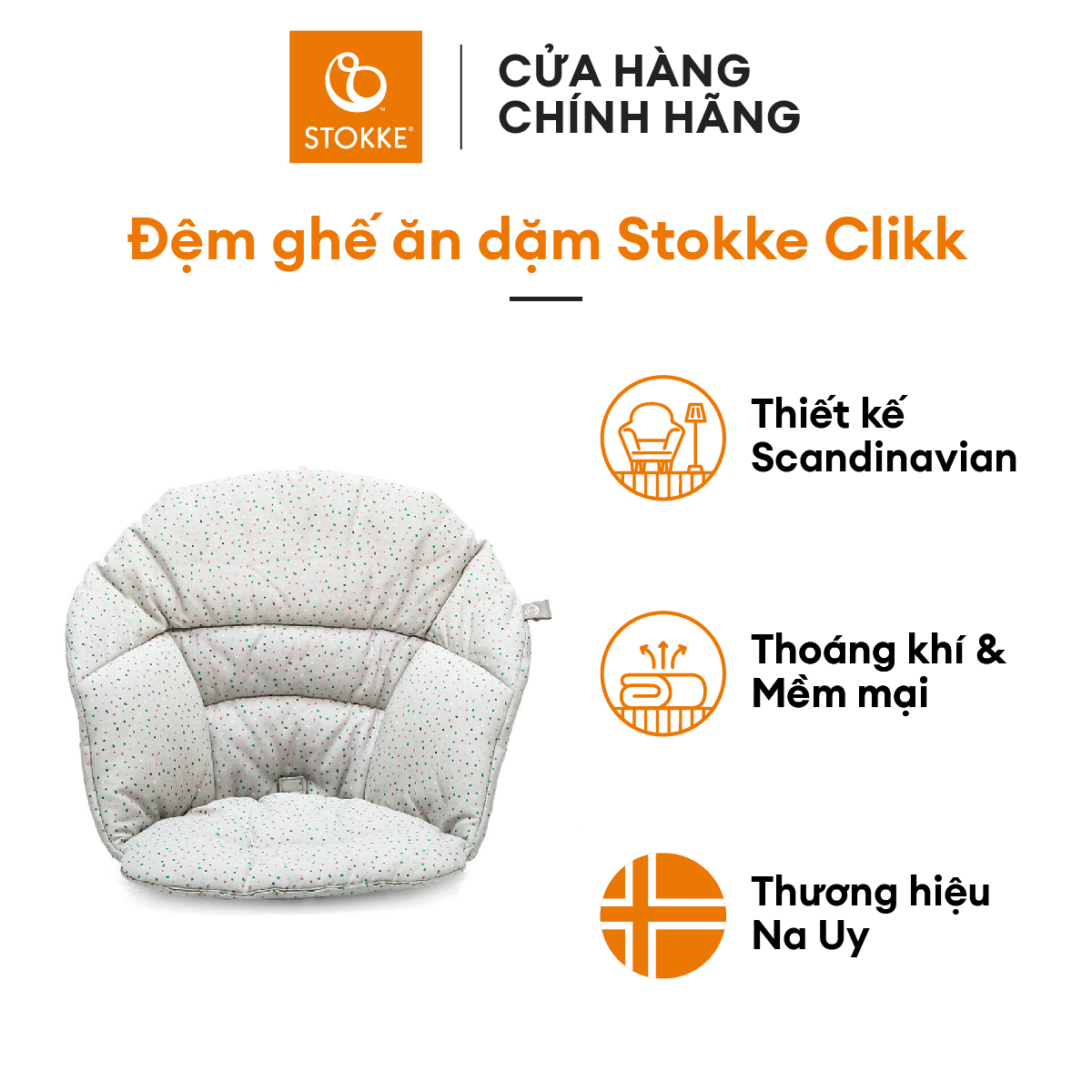 Stokke Clikk Highchair Cushion Assorted Colour