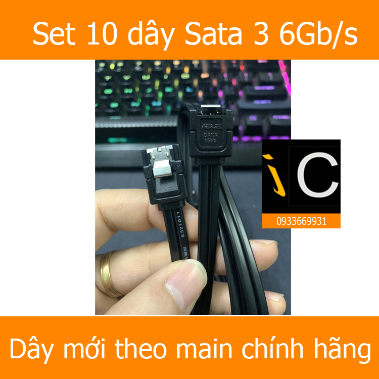 10 cáp dữ liệu ssd sata 3 combo 10 cọng