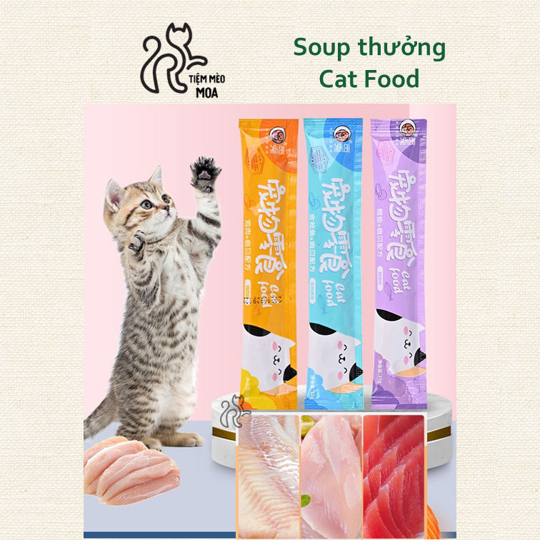Soup thưởng cho mèo - Soup thưởng Catfood 15gram - Chiếc Mèo Kêu Ngoa