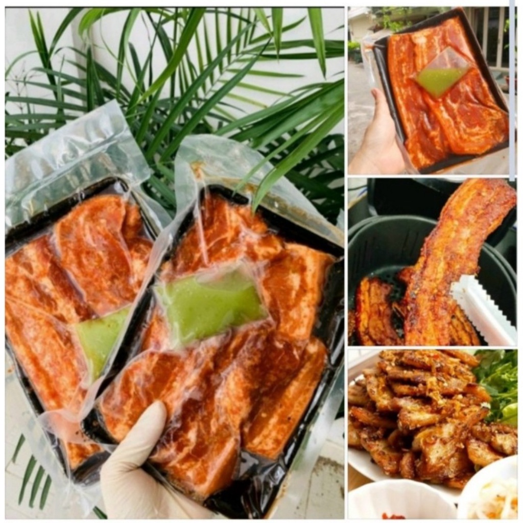 Ba rọi heo ướp xả ớt 500g