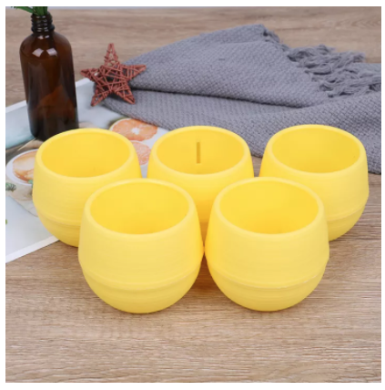 [HCM]Ngôi Nhà Kỳ Diệu 5 Chiếc Chậu Hoa Mini Tròn Chậu Hoa Nhựa Vườn Ươm Hoa Trang Trí Nội Thất