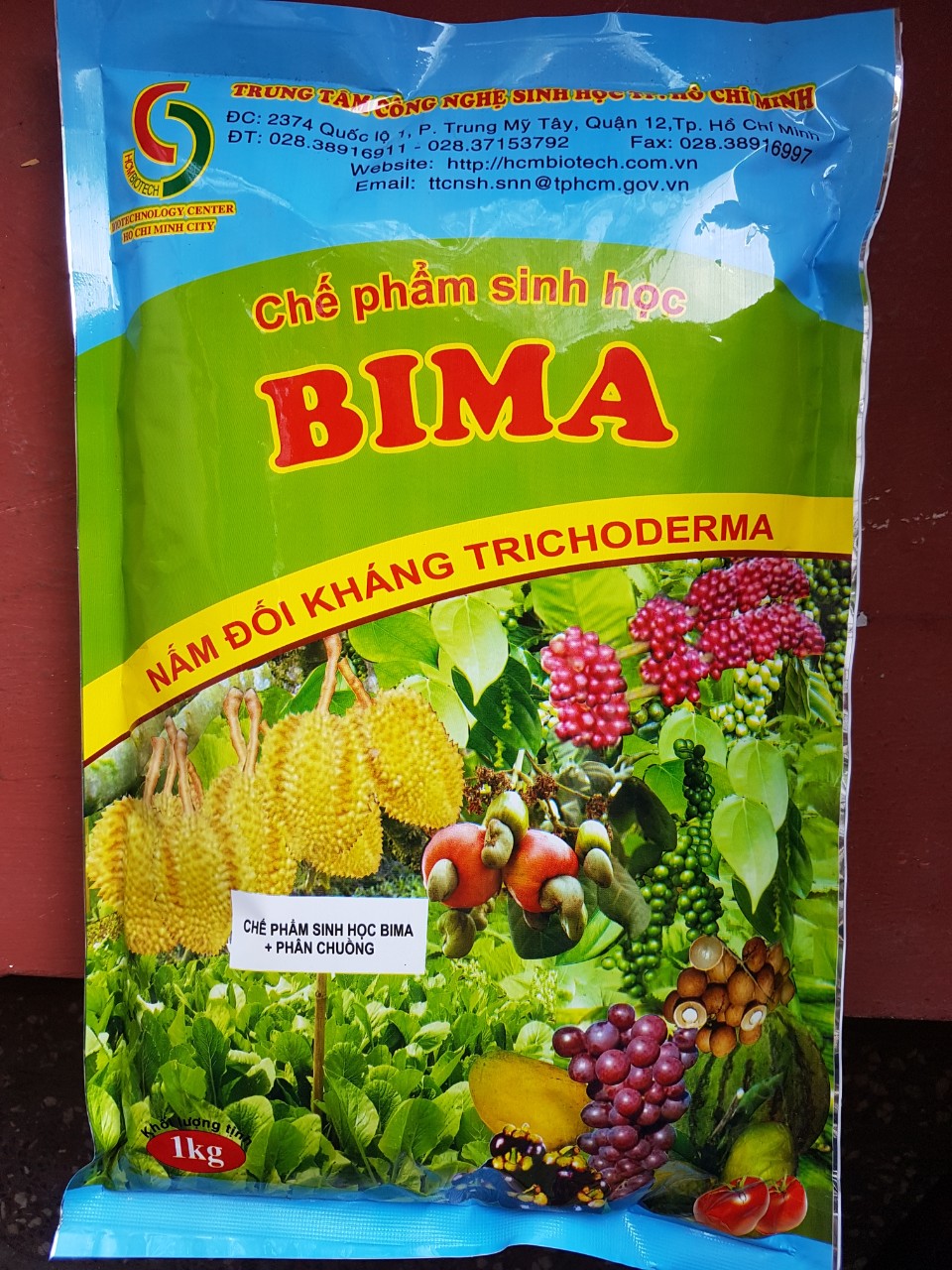 Chế phẩm sinh học BIMA chứa nấm đối kháng Tricoderma - ủ phân và kháng bệnh (1kg)