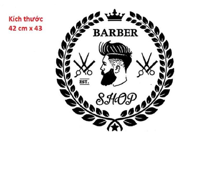 [HCM]Decal dán kính/tường Barber Shop siêu chất