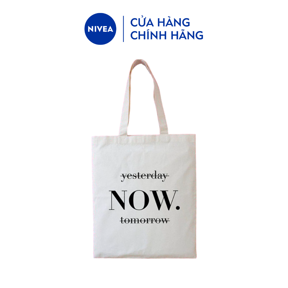 [nivea - quà tặng không bán] túi canvas