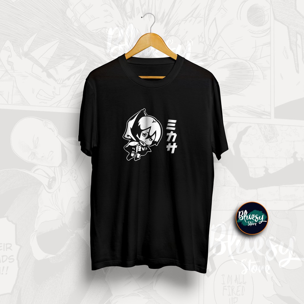 SALE 🔥 Áo Phông Attack On Titan Aot Mikasa Ackerman Chibi mẫu mới cực chât