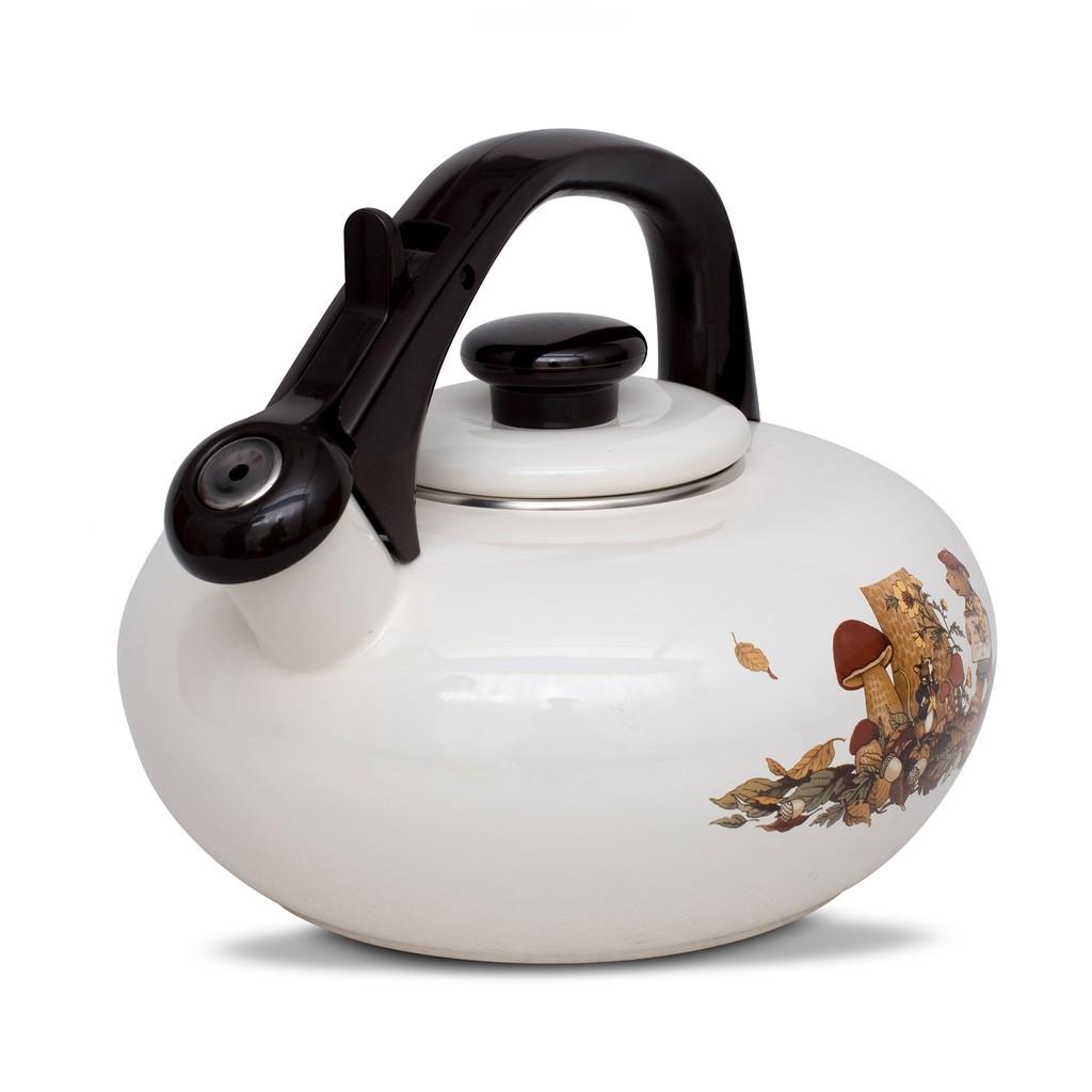 Ấm Đun Tráng Men Cao Cấp Nhật Bản Fujihoro (Hoa Văn Con Gấu) FTCV-2.8K- sử dụng bếp từ- bảo hành 2 năm - sản xuất Thái Lan