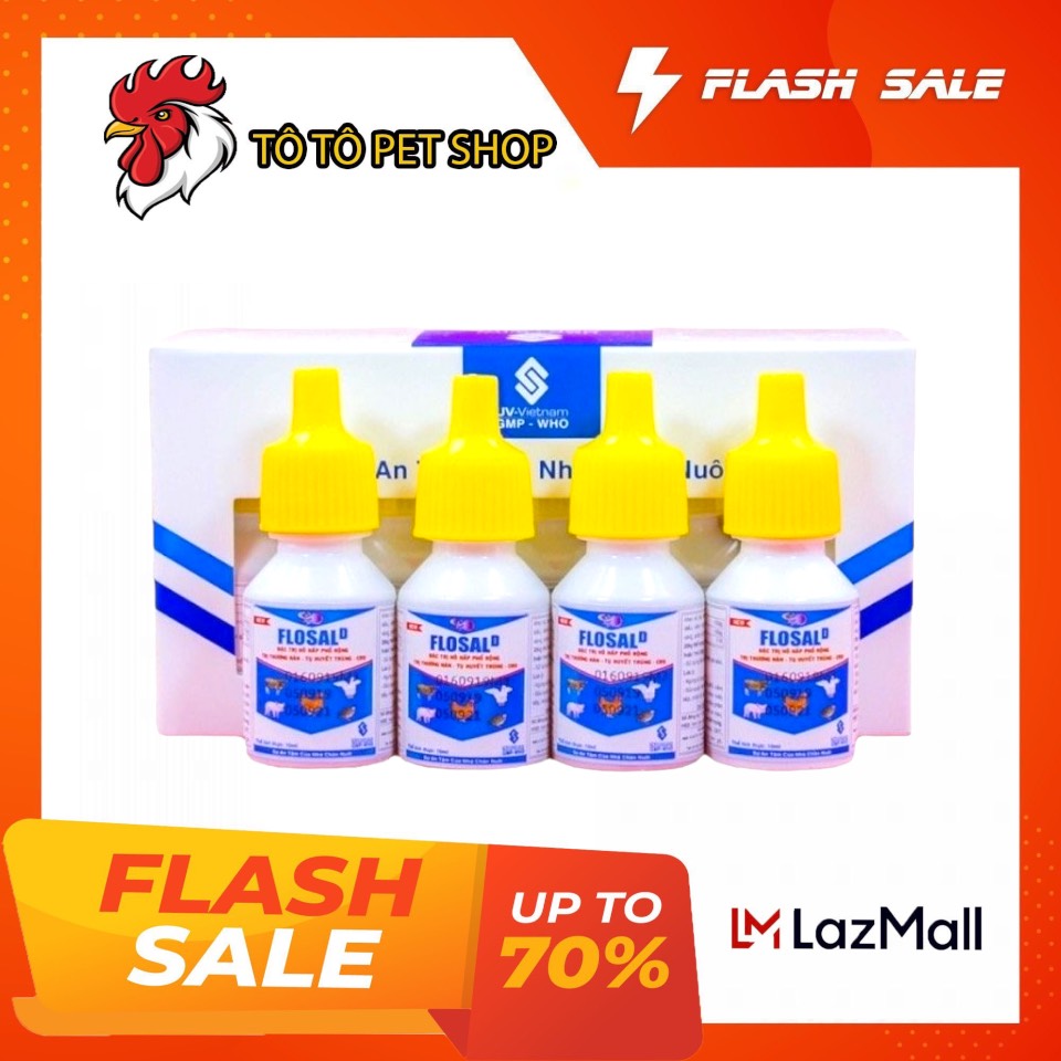 [ XÃ HÀNG ] [ DATE 7/2023 ] Combo 10 Lọ Flosal Cho Gà Đá, Đặc trị Các Bệnh  gà khò khè, nóng sốt, chet đột ngột Không Rõ Nguyên Nhân hiệu quả nhất hiện nay