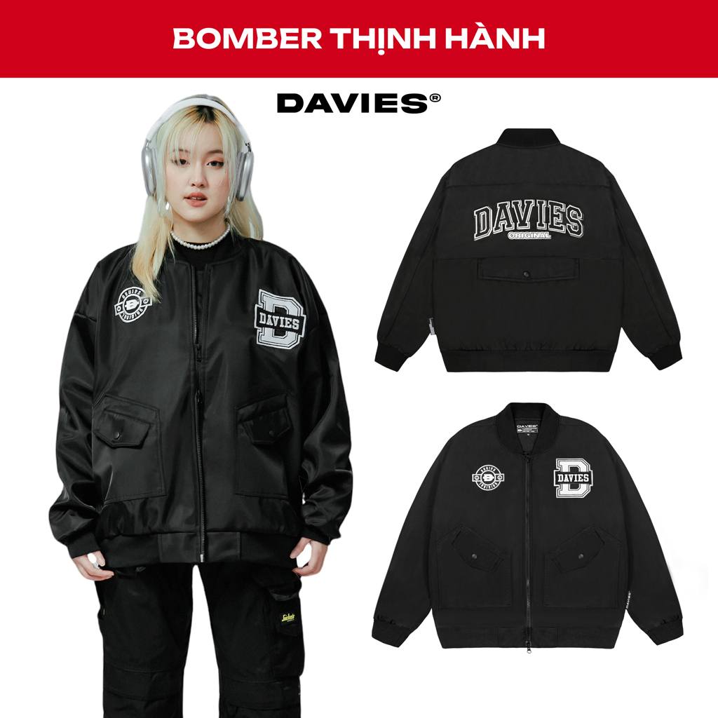 Áo khoác bomber nam nữ dù hai lớp local brand DAVIES Tactical Jacket | D27-AK1