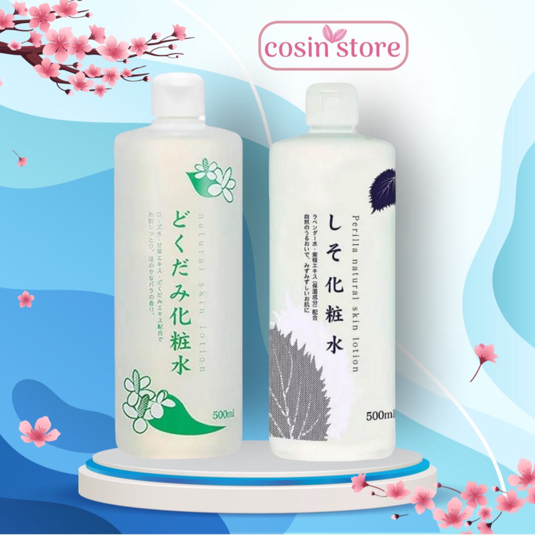  Nước hoa hồng Toner diếp cá Dokudami Natural Skin Lotion Nhật 500ml Shop Cosin Store 