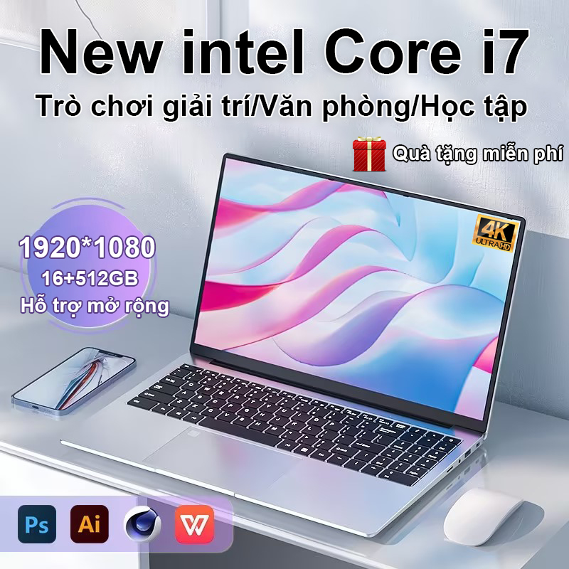 Lenovo laptop gaming mới 15.6inch Intel Core i7 RAM 16GB SSD 512GB laptop giá rẻ cho học sinh Windows 11 and MS Office