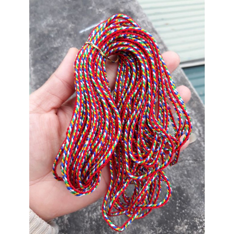 10 mét Chỉ ngũ sắc may mắn loại đẹp