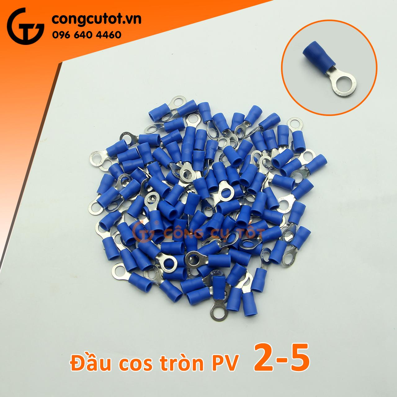 100 cái đầu cos tròn RV