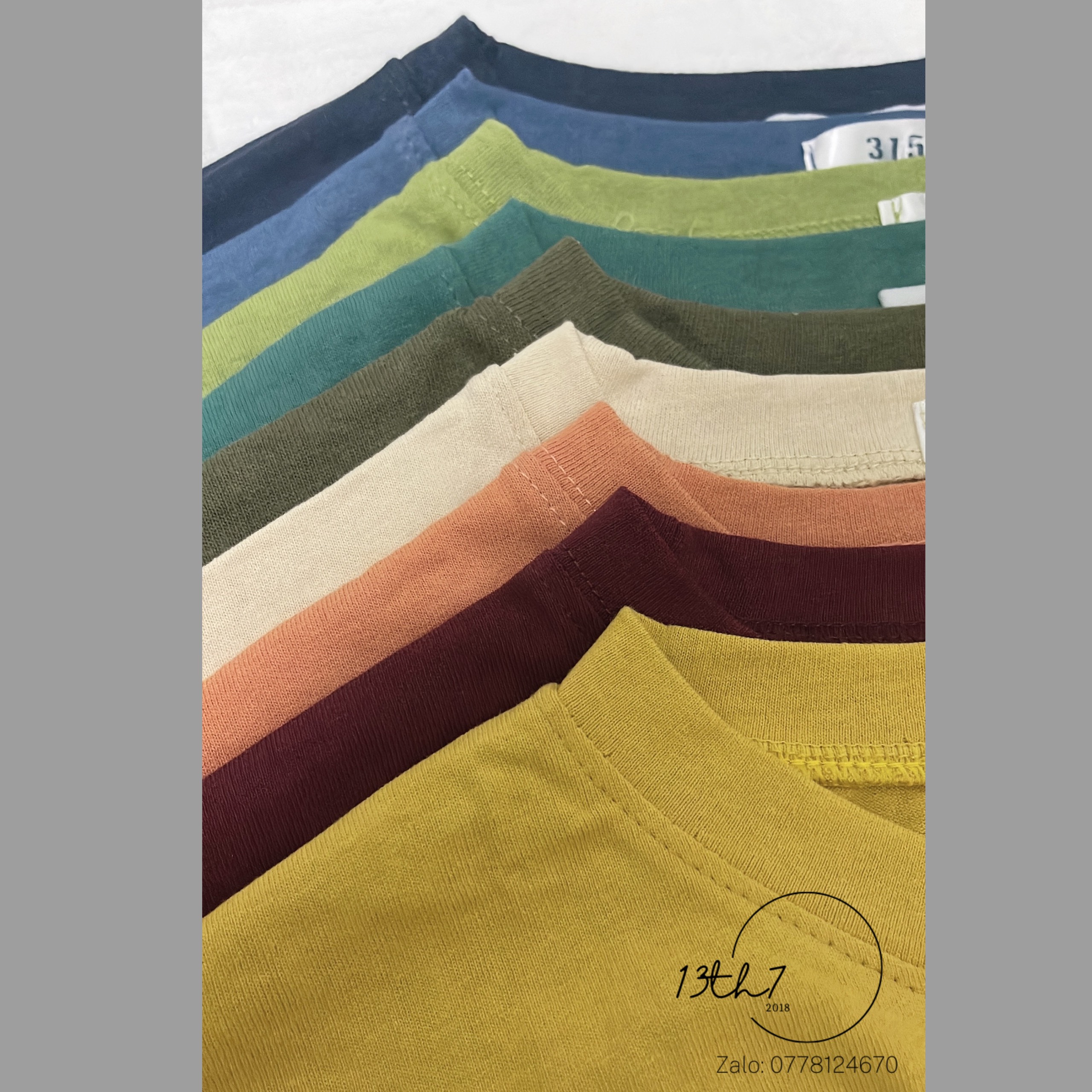 Áo thun trơn cotton nam nữ tay lỡ form rộng