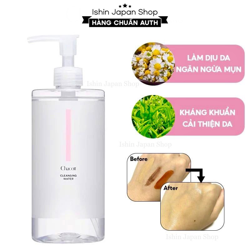 Nước tẩy trang Chacott for Professionals Cleansing Water nội địa nhật bản