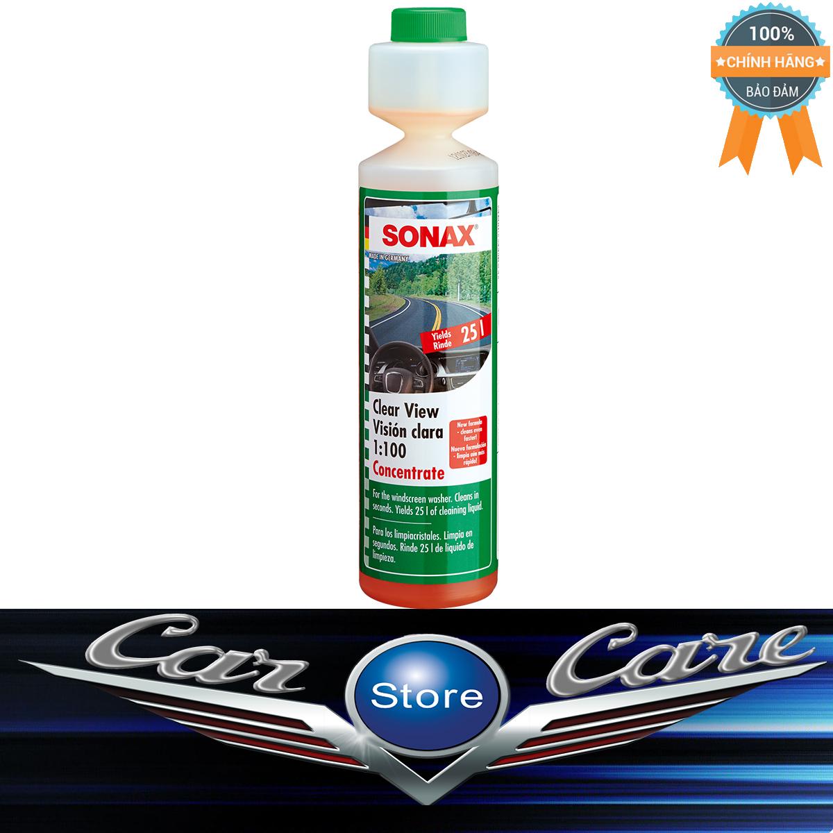 Nước rửa kính đậm đặc Sonax Clear View 1:100 Concentrate 250ml