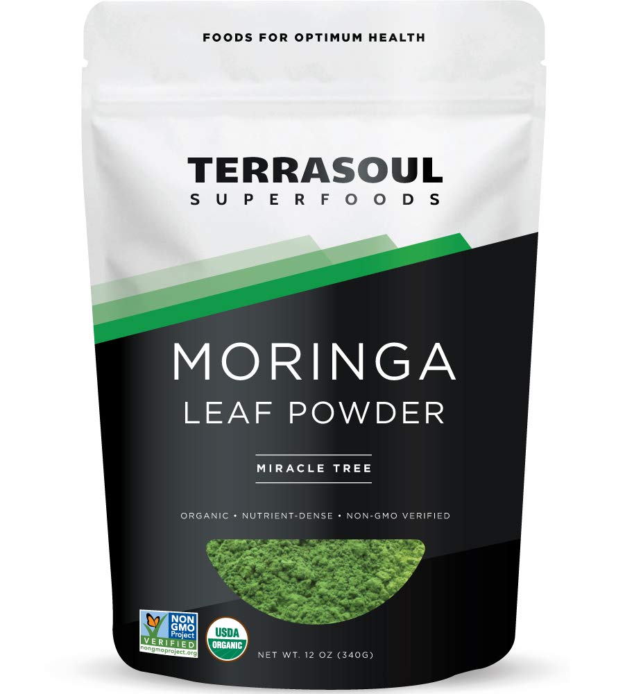 Bột lá chùm ngây hữu cơ - Terrasoul Superfoods - 113g & 340g