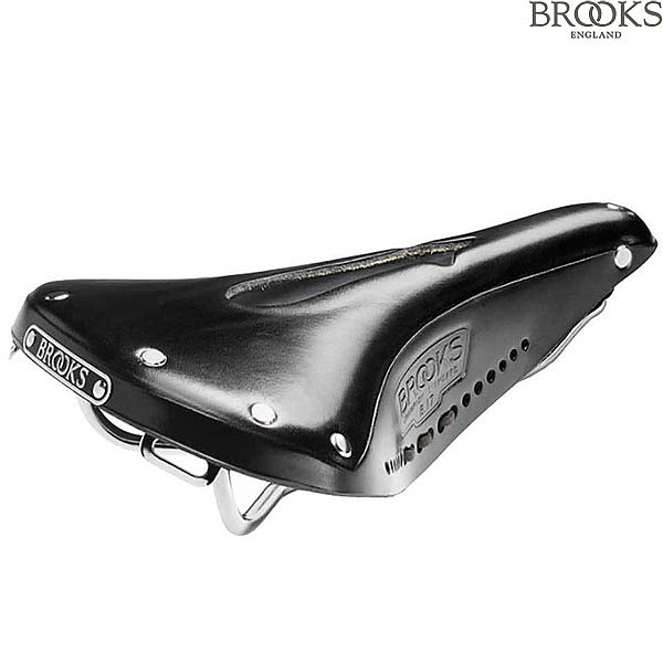 Yên Brooks B17 Carved Leather Saddle - Black