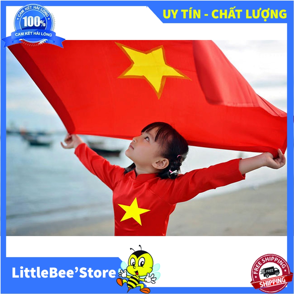 ComBo 02 Lá Cờ Tổ Quốc - Cờ Tổ Quốc Bằng Vải Đẹp , May Chắc Chắn - Quốc Kỳ Treo Trong Các Dịp Lễ Tết, Lễ Hội - Mừng Chiến Thắng Đội Tuyển Việt Nam - Kích Thước 1.2mx0.8m