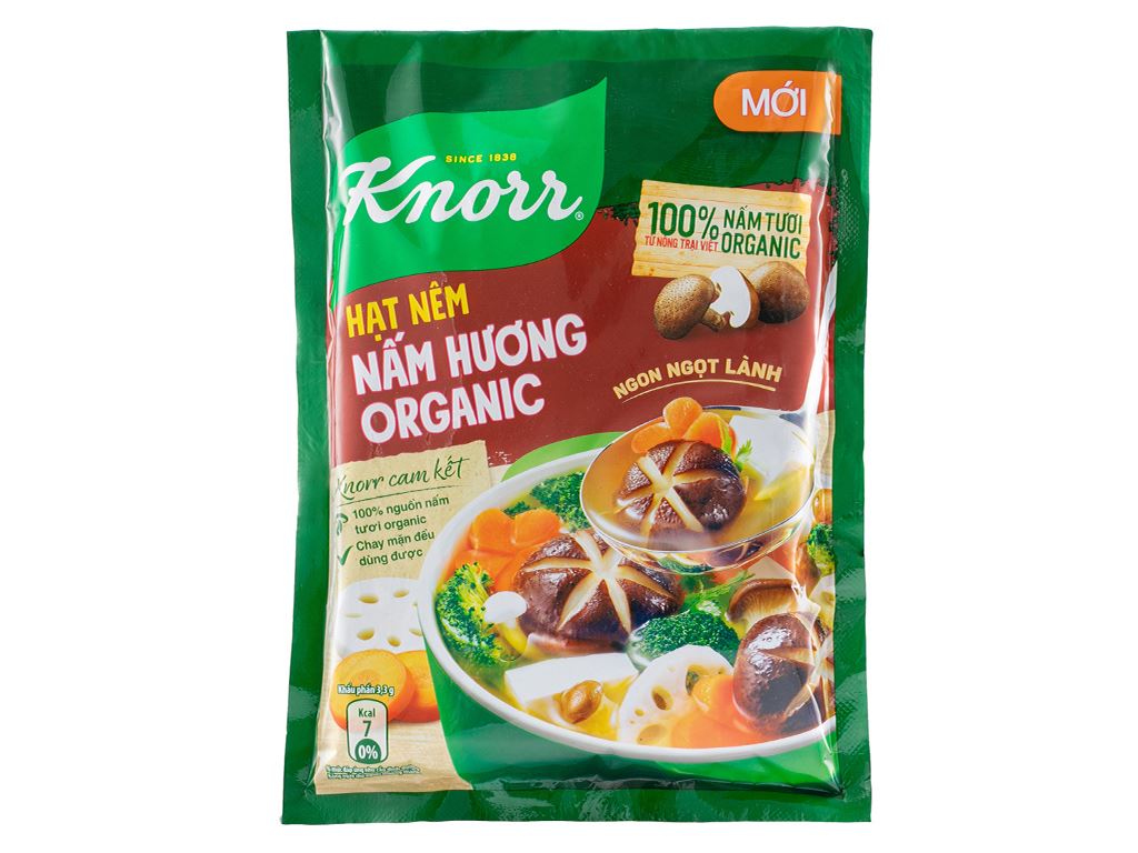 Hạt nêm chay nấm hương Knorr gói 380g