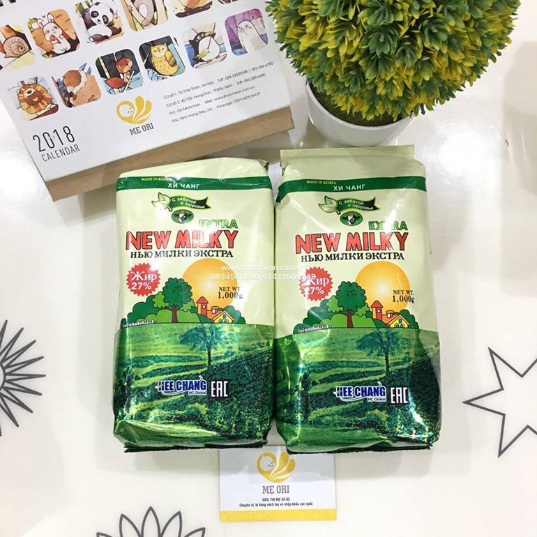 SỮA BÉO NEW MILK EXTRA 1KG, NK TẠI NGA,SX HQ( DATE 25/11/2022)