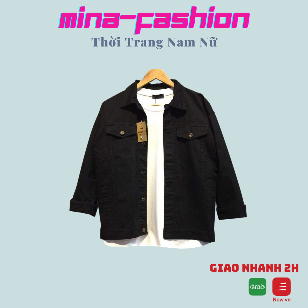 Áo Khoác Jeans Kaki Nam Nữ Minafashion Của Shop Namifashion Mặc Các Mùa Siêu Ấm Trend Ss1006 Ảnh Thật Chụp Tại Shop