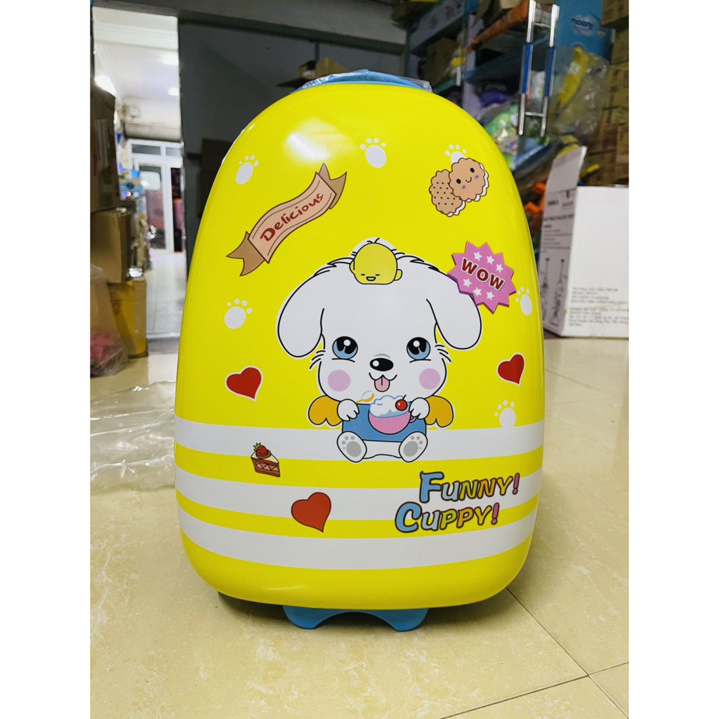 Vali kéo trẻ em bền đẹp giá rẻ - vali trứng du lịch 16 inch vali bé trai vali bé gái chính hãng sakos cao cấp dễ thương