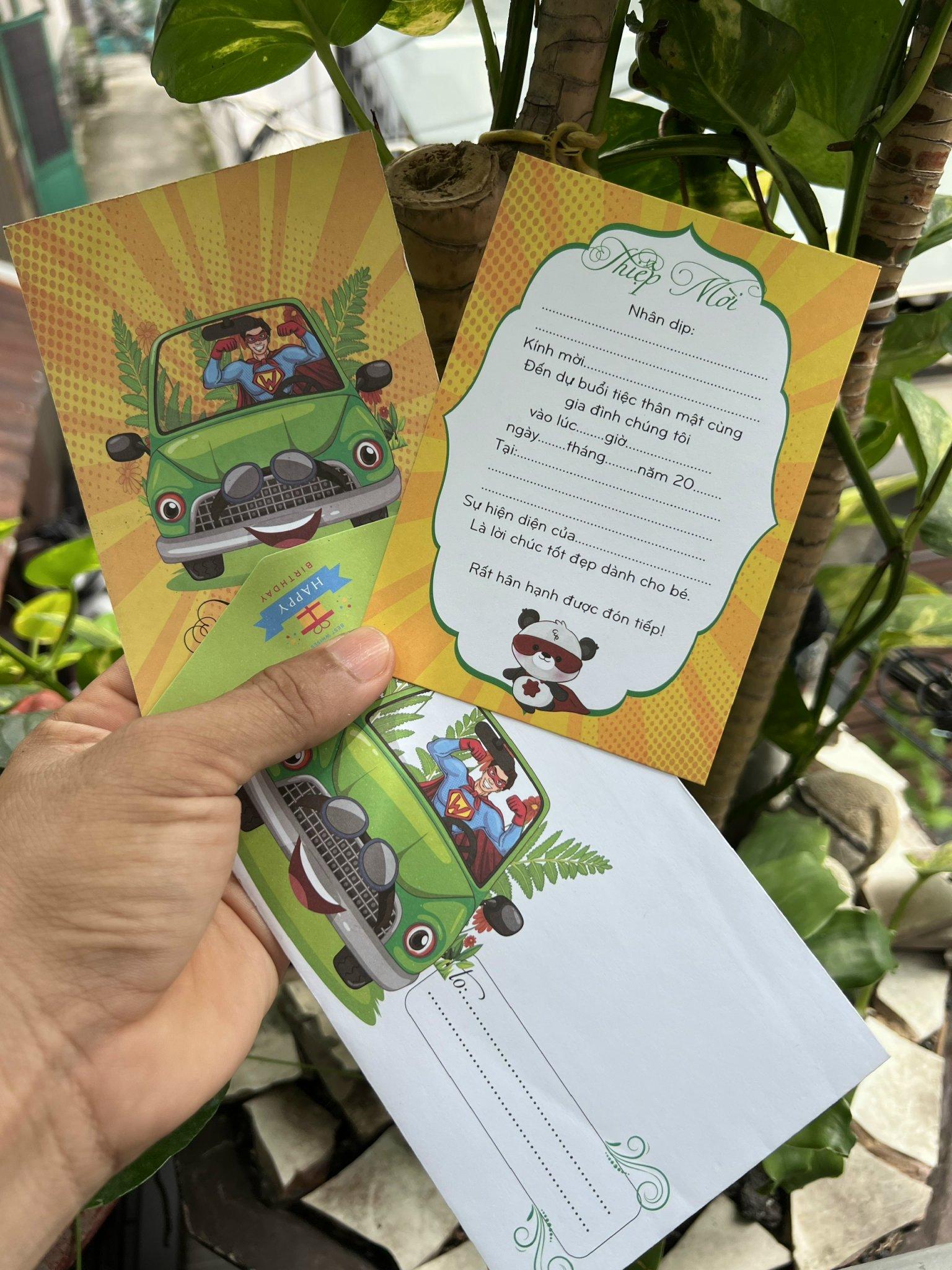 Combo 20 thiệp mời sinh nhật - thiệp mời thôi nôi