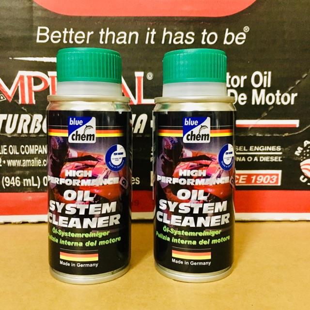 VỆ SINH BUỒNG NHỚT TRƯỚC KHI THAY NHỚT BLUECHEM OIL SYSTEM CLEANER HOT SALE