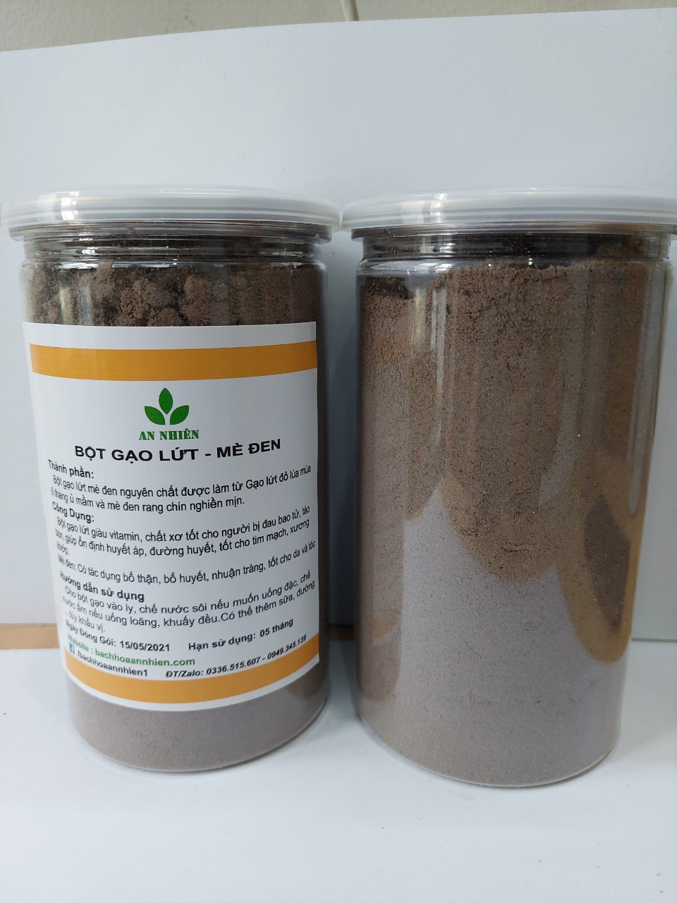 Bột gạo lứt mè đen thực dưỡng An Nhiên 500gr