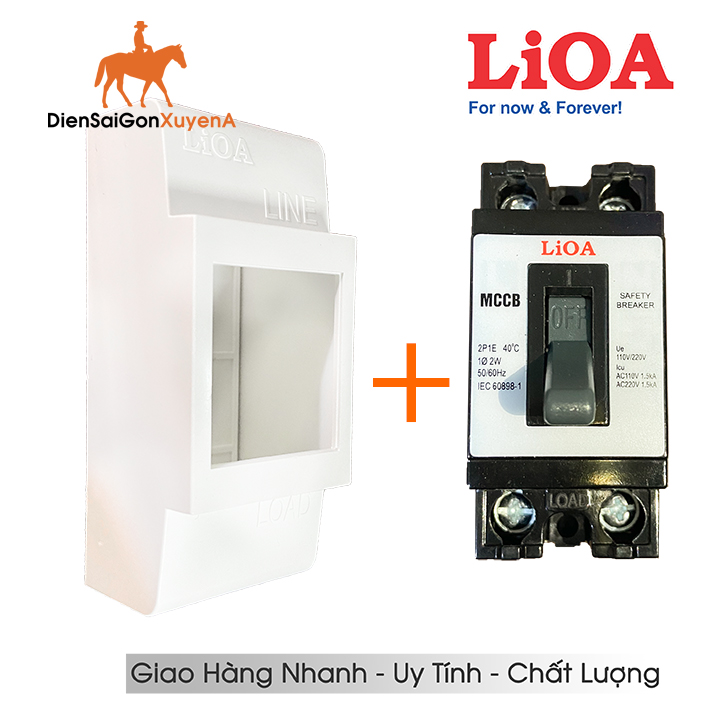 Cầu Dao Aptomat An Toàn LIOA + hộp nổi CB lioa, CB Cóc Lioa 20A 30A - Điện Sài Gòn Xuyên Á