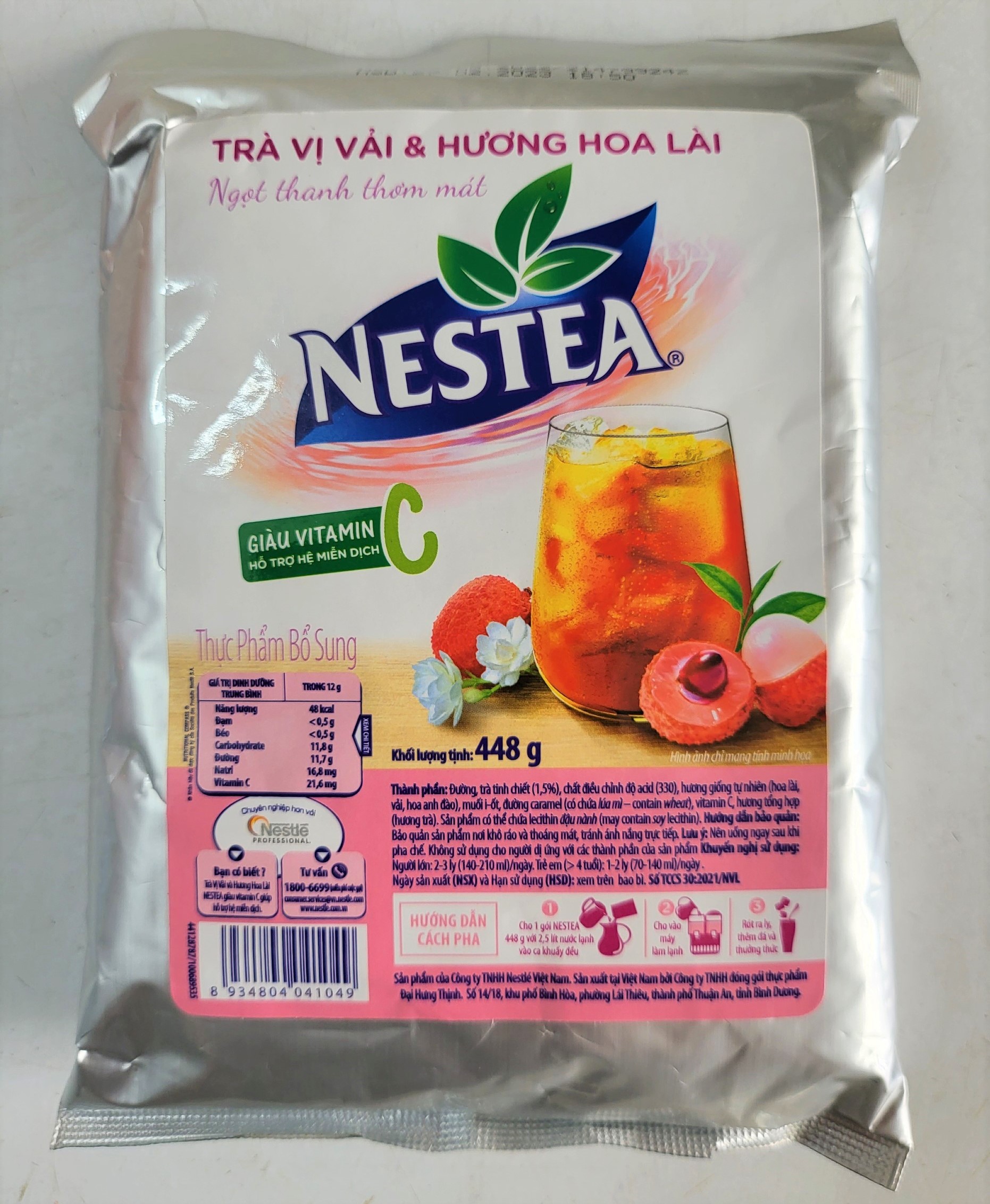 TÚI LỚN 448g TRÀ VỊ VẢI & HƯƠNG HOA LÀI VN NESTEA Lychee Jasmine Flavor Tea