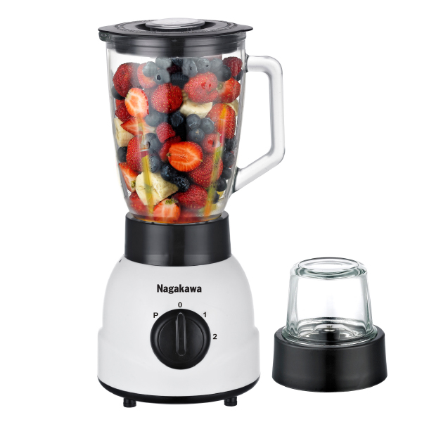 Máy xay sinh tố 2 cối thủy tinh Nagakawa 0810