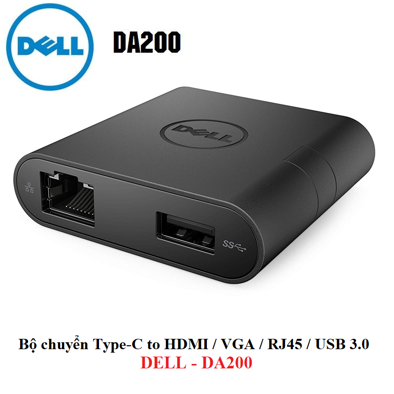 Bộ Chuyển Đổi Dell DA200 USB Type-C 1 Ra 4