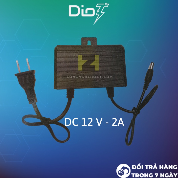 Cục nguồn camera, adapter sạc điện 12v - 2A ngoài trời chống nước dùng cho camera dahua yoosee imou ezviz hik