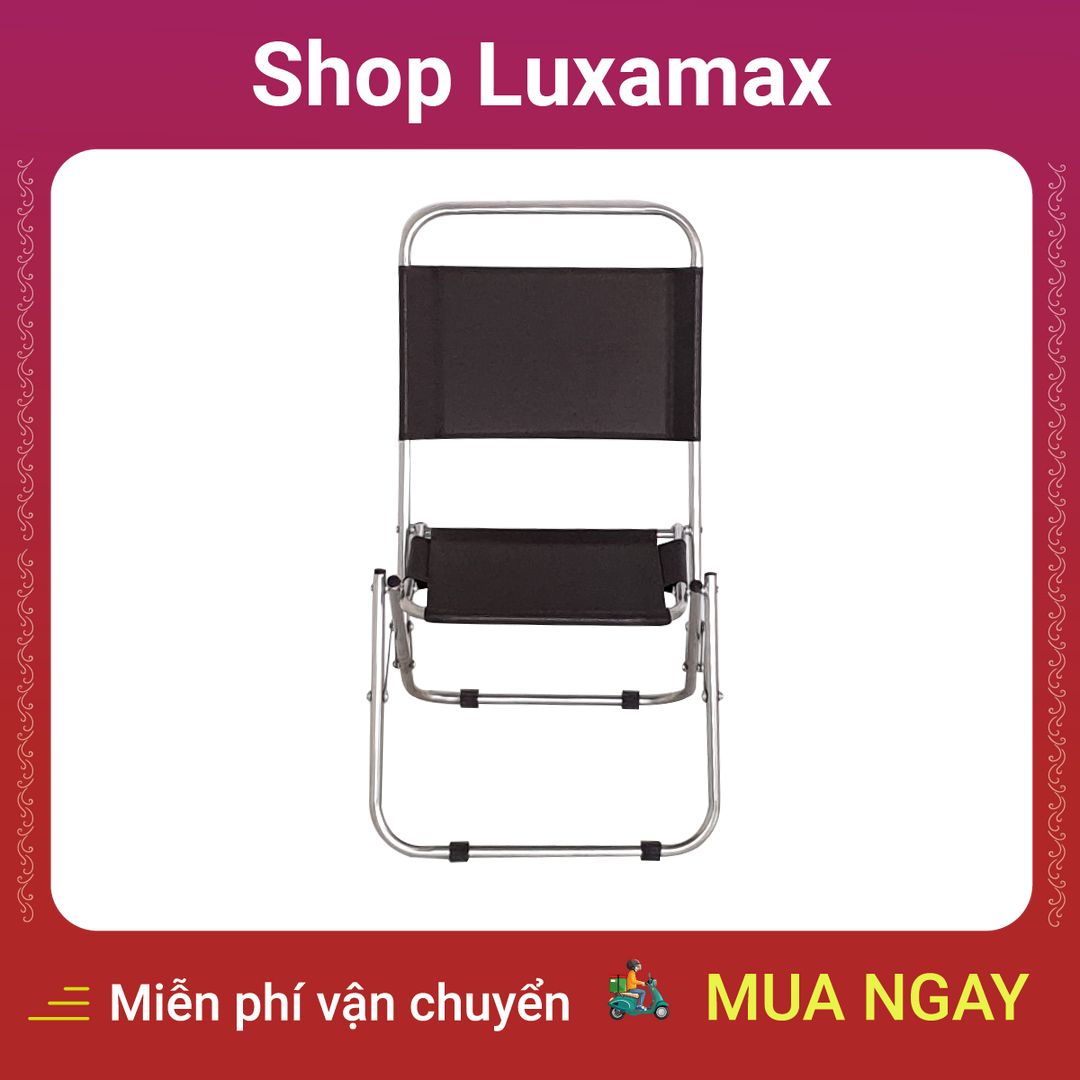 Ghế xếp inox cao cấp cho quán cafe, lưng cao 70cm DTK76124668 - Shop LuxaMax - High quality stainless steel folding chair for cafe, 70cm high back
