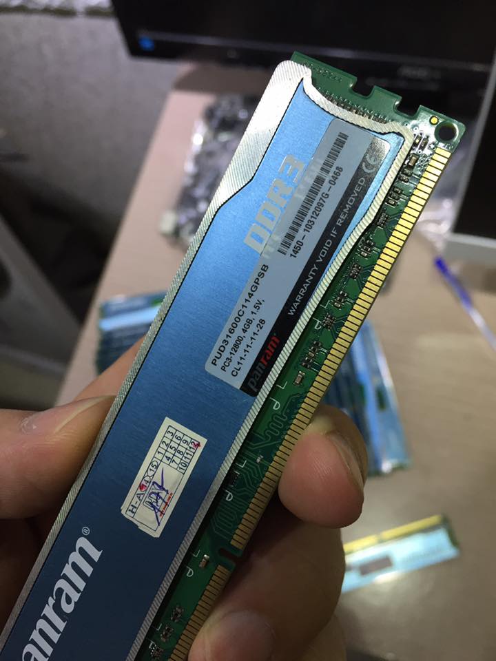 Ram ddr3 4gb panram bus 1600 - tản nhiệt thép - bảo hành 3 tháng