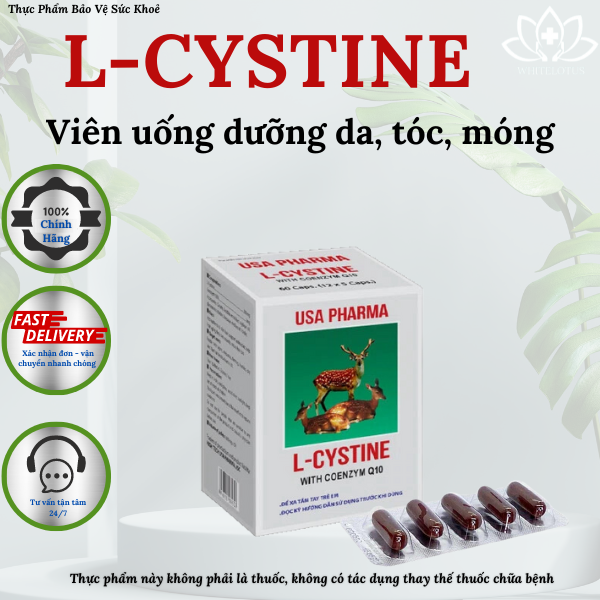 Viên uống đẹp da, khỏe tóc, khỏe móng - L-Cystine H 60v