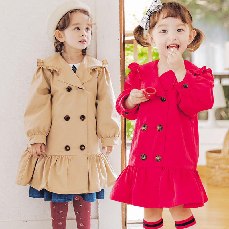 Áo khoác bé gái Hàn Quốc Bebezoo dài tay - Manto