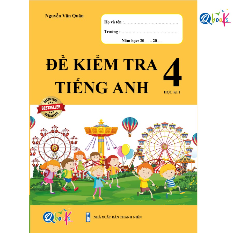 Sách - đề kiểm tra tiếng anh 4 - học kì 1