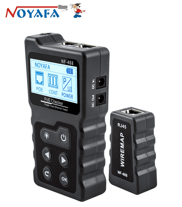 Máy test mạng rj45, poe noyafa cao cấp nf 488