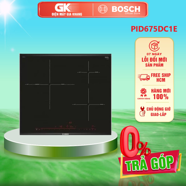 Bếp từ 3 vùng nấu lắp âm Bosch PID675DC1E - GIAO HÀNG TOÀN QUỐC - FREESHIP HCM