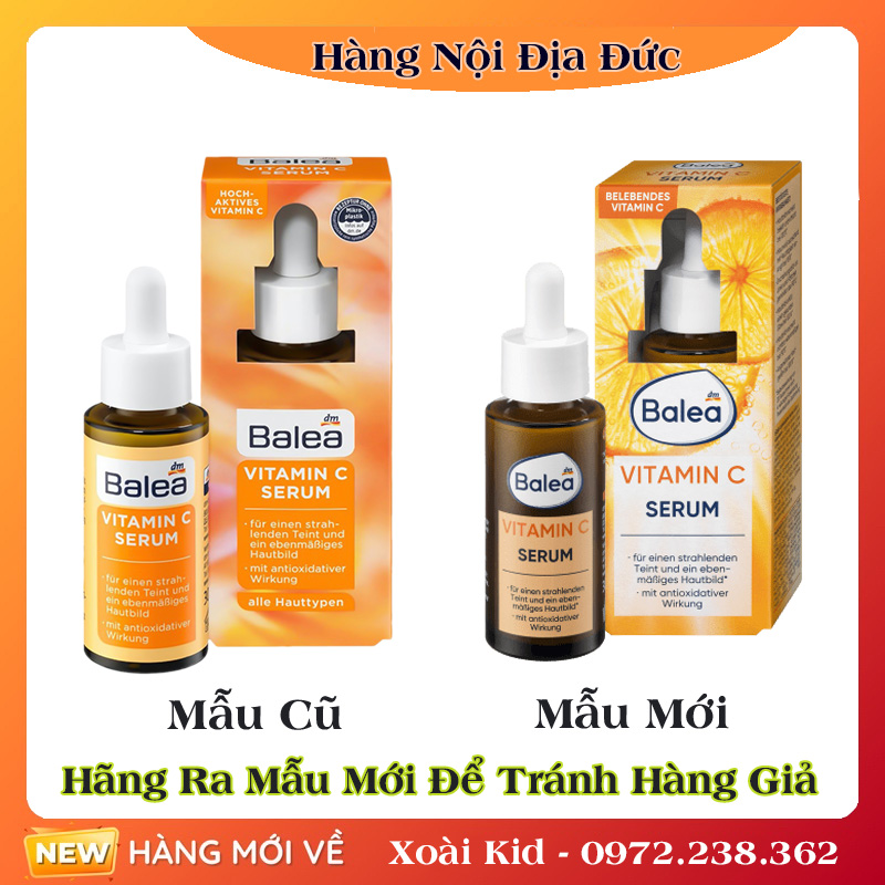 Serum Vitamin C sáng da, mờ thâm, chống lão hoá và nếp nhăn Balea Đức