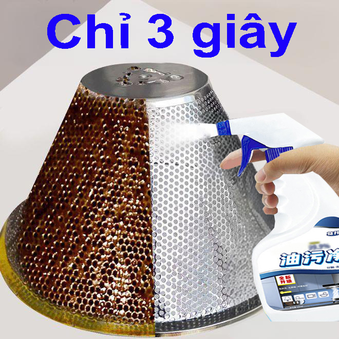  💦Nhanh chóng loại bỏ vết bẩn💦Chất tẩy dầu mỡ nhà bếp chất tẩy rửa nhà bếp chất tẩy vết dầu hòa tan nhanh không gây hại cho da không gây kích ứng 