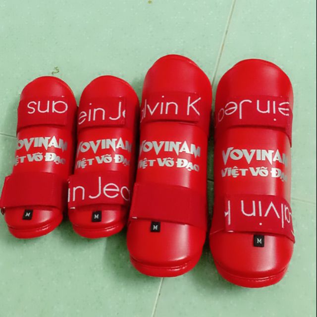 [HCM]Bảo hộ tay chân vovinam 2 mặt da cao cấp